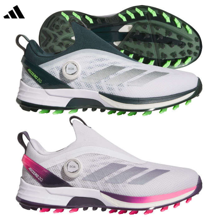 アディダス アディゼロ ゼッドジー 25 ボア スパイクレスシューズ NLK60 メンズ ゴルフシューズ 2025年モデル adidas 日本正規品