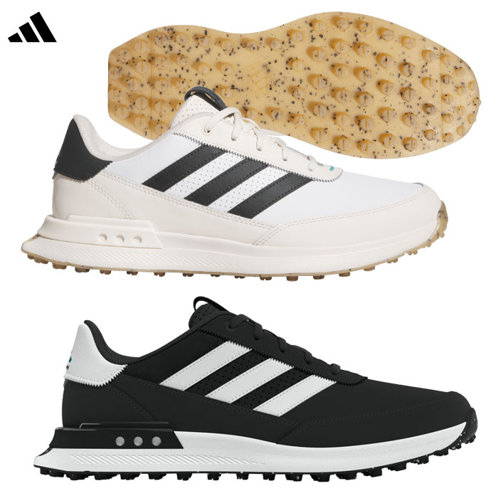 アディダス S2G SL レザー 24 スパイクレスシューズ MDK95 メンズ ゴルフシューズ 2025年モデル adidas 日本正規品