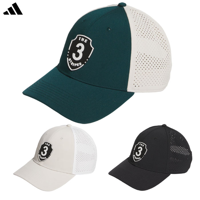 アディダス スリー グラフィックキャップ KQE16 メンズ ゴルフキャップ 帽子 2025秋冬モデル adidas 日本正規品