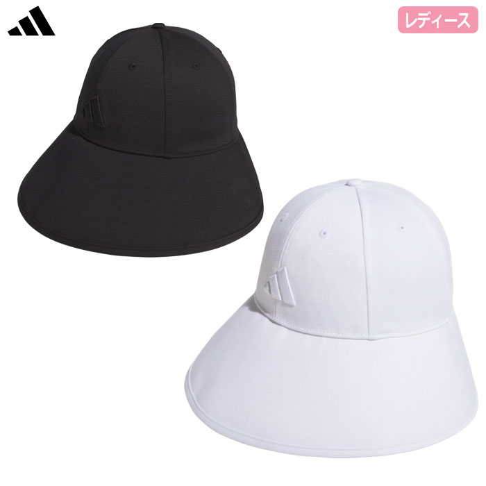 アディダス トーナルロゴ ワイドブリム キャップ KQE25 レディース ゴルフキャップ 帽子 2025秋冬モデル adidas 日本正規品