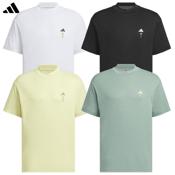 アディダス HEAT .RDY バックグラフィック モックネック 半袖シャツ KTI83 メンズ レディース ゴルフウェア ゴルフ 2025春夏モデル adidas 日本正規品
