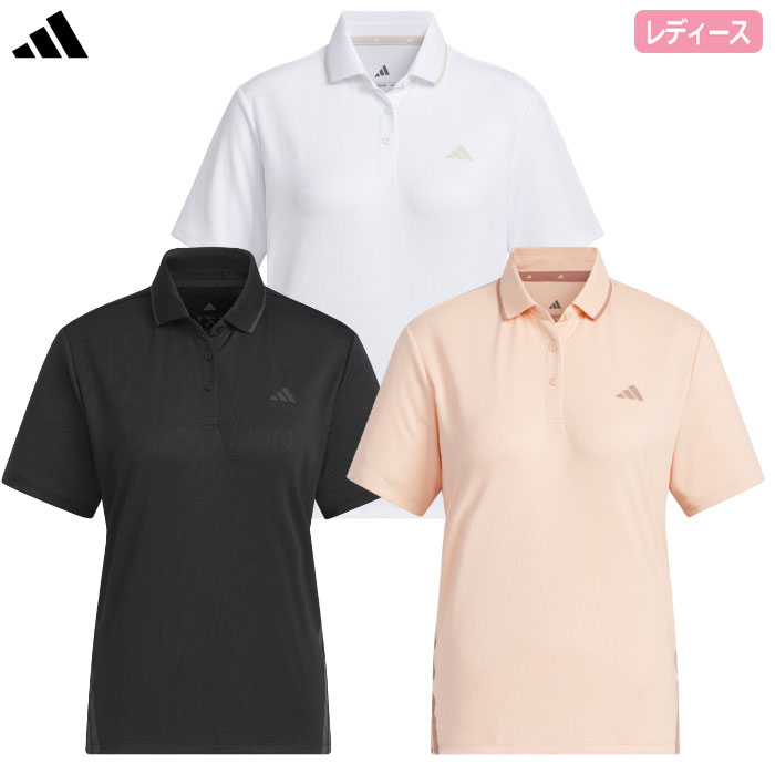 アディダス スリーストライプス ボックスシルエット 半袖ポロ KTI90 レディース ゴルフウェア ゴルフ 2025春夏モデル adidas 日本正規品