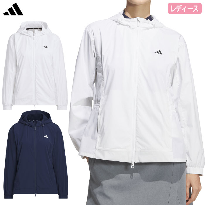 アディダス 撥水 フルジップフーディー JWJ99 レディース ゴルフウェア ゴルフ 2025秋冬モデル adidas 日本正規品