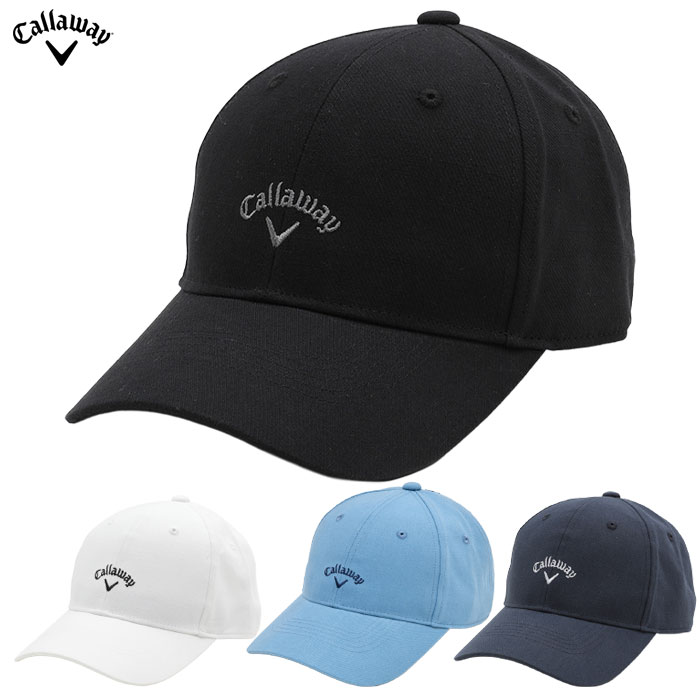 キャロウェイ コットンカルゼキャップ C25291103 メンズ ゴルフキャップ 帽子 Callaway 2025秋冬モデル 日本正規品
