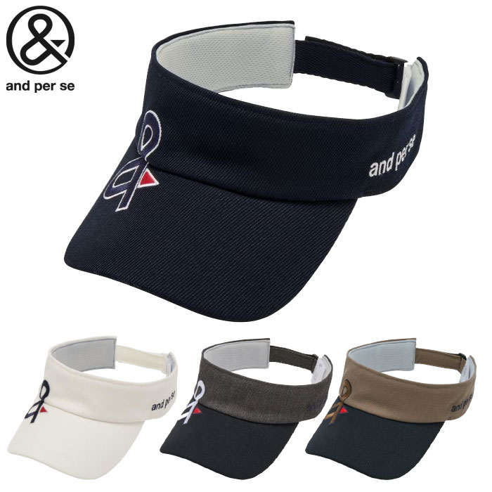 アンパスィ バイザー AMF8705 メンズ ゴルフキャップ 帽子 and per se 2025秋冬モデル 日本正規品
