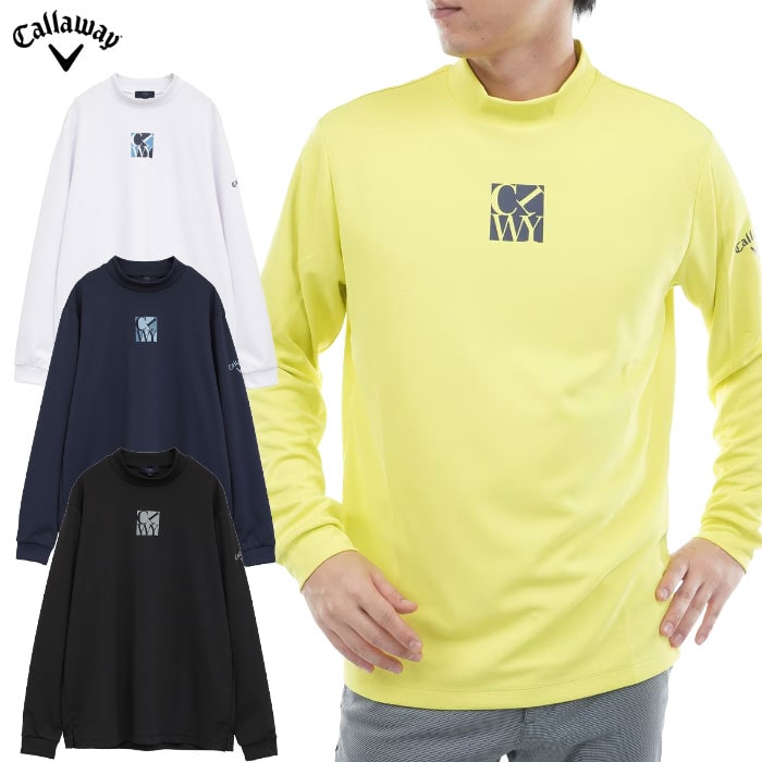 キャロウェイ ワッフルハーフジップモックネックシャツ C25233103 メンズ Callaway ゴルフウェア 2025秋冬モデル 日本正規品