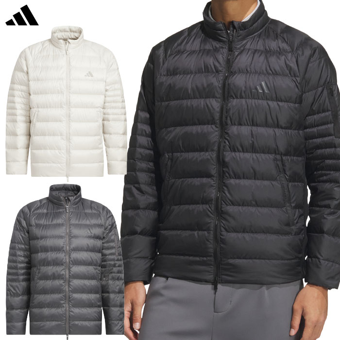 アディダス アームポケット付き フルジップ ダウンジャケット JVU96 メンズ ゴルフウェア ゴルフ 2025秋冬モデル adidas 日本正規品