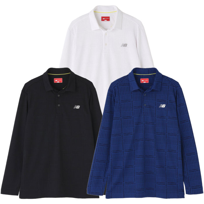 ニューバランス ロゴグレンチェック柄 ストレッチ 長袖 カラーシャツ 012-5269002 メンズ ゴルフウェア newbalance 2025秋冬モデル 日本正規品