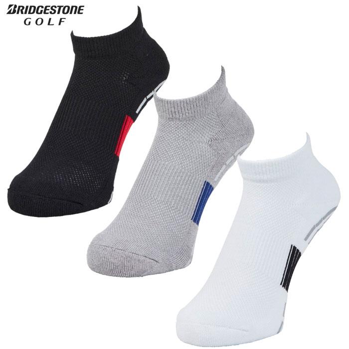 BS ブリヂストンゴルフ HYPER SOX バイターグリップ ソックス アンクル丈 SOG521 メンズ 靴下 ゴルフ BRIDGESTONE GOLF 2025秋冬モデル 日本正規品