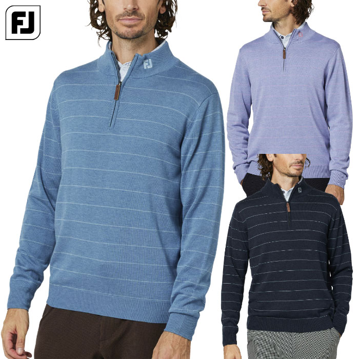 フットジョイ ウールヘザークォータージップセーター FJ-F25-M12 メンズ ゴルフウェア FOOTJOY 2025秋冬モデル 日本正規品