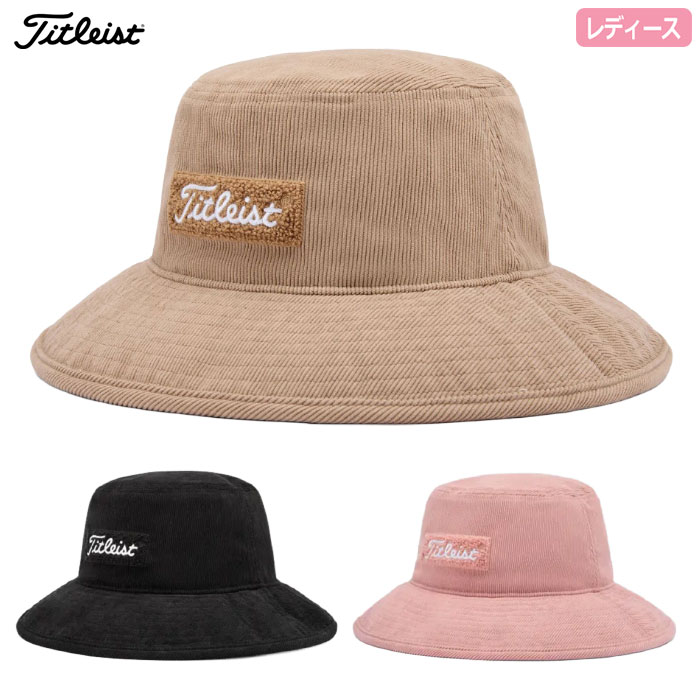 タイトリスト コーデュロイ バケットハット レディース TH25CBKK 帽子 ゴルフ 2025秋冬モデル TITLEIST 日本正規品