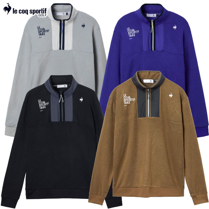 ルコックスポルティフ セーターライクスウェット LG5FSW01M メンズ ゴルフウェア ゴルフ le coq sportif golf 2025秋冬モデル 日本正規品