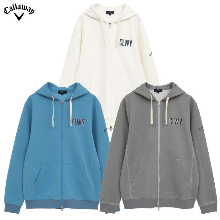 キャロウェイ カノコダブルニットフルジップパーカー C25217102 長袖 メンズ Callaway ゴルフウェア 2025秋冬モデル 日本正規品