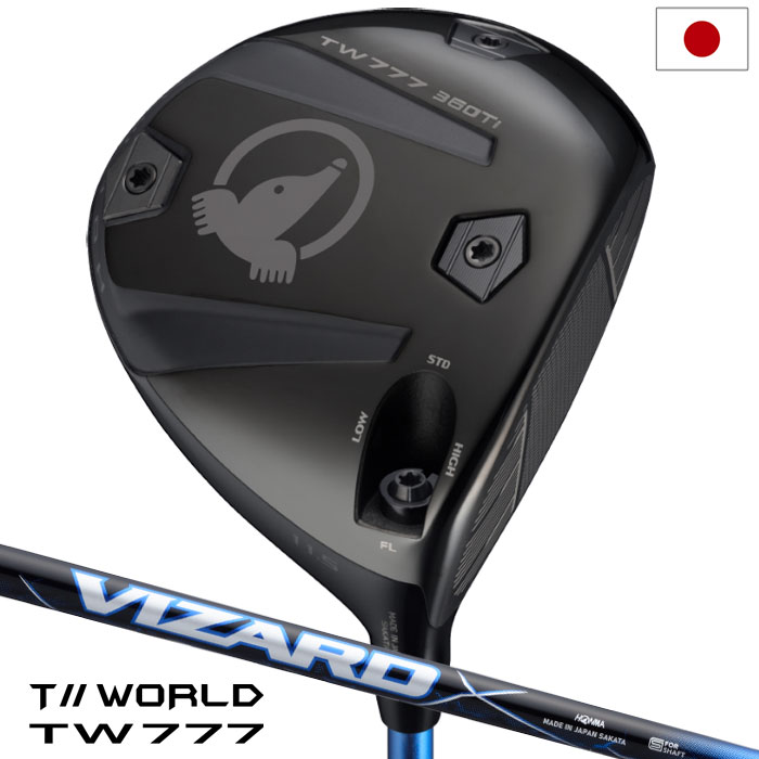 本間ゴルフ T//WORLD TW777 360 Ti DRIVER ツアーワールド ドライバー メンズ 右用 VIZARD BLUE カーボンシャフト HONMA ゴルフクラブ 日本正規品