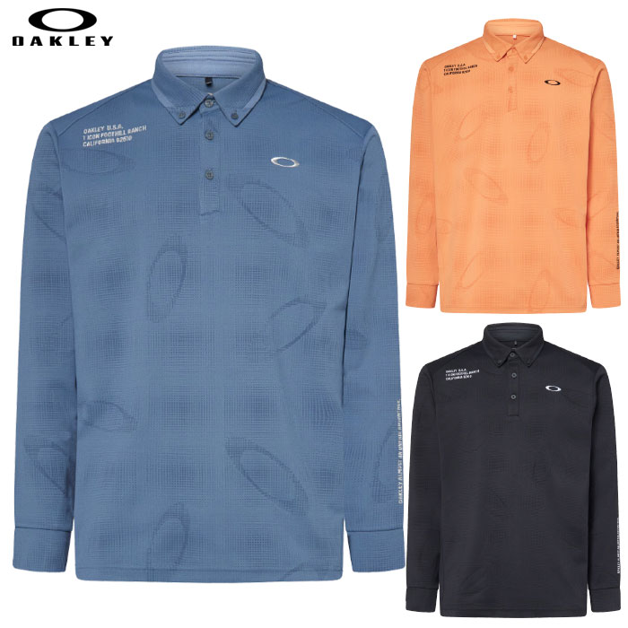 オークリー OAKLEY シャツ Omble JQ LS Shirt メンズ 長袖 FOA408242 ゴルフ 2025秋冬モデル 日本正規品