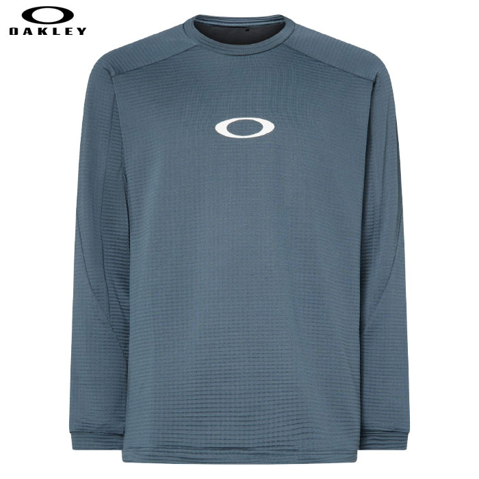 オークリー OAKLEY シャツ Enhance Light Grid L/S Crew 5.7 メンズ 長袖 FOA408123 ゴルフ 2025秋冬モデル 日本正規品