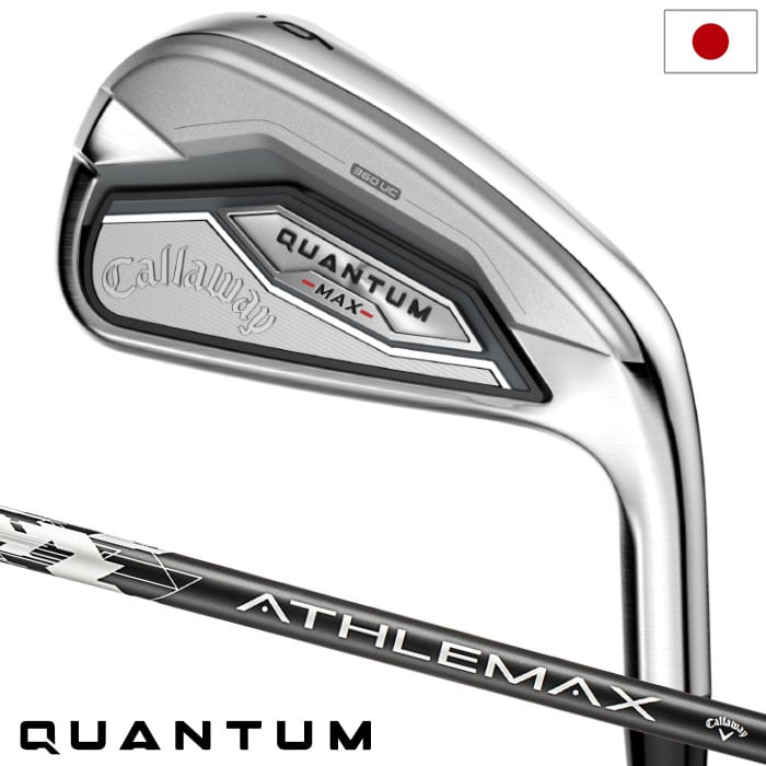 キャロウェイ QUANTUM MAX アイアン 5本セット(6-9,PW) メンズ 右用 ATHLEMAX 60 カーボンシャフト 日本正規品 2026年モデル クアンタム Callaway ゴルフクラブ