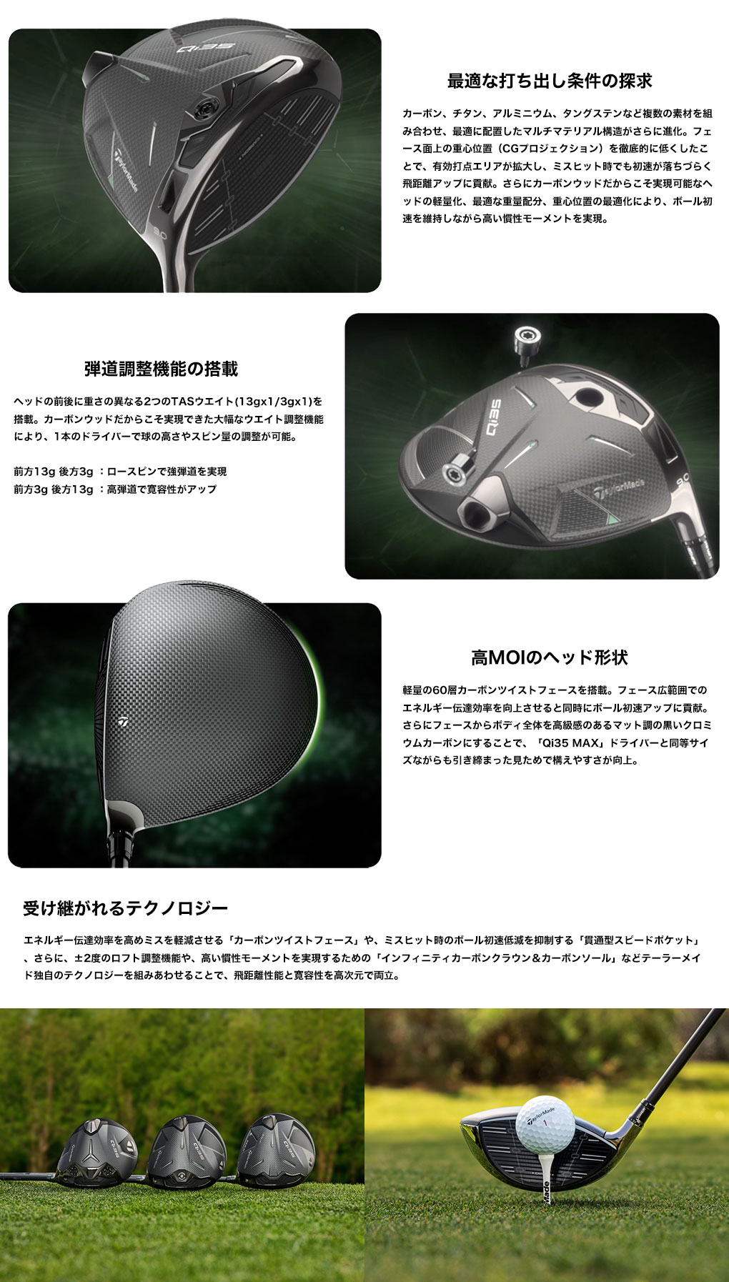 み*わ様 テーラーメードQi35ドライバーヘッド TaylorMade 「USモデル/ヘッド単体」テーラーメイド Qi35 MAX