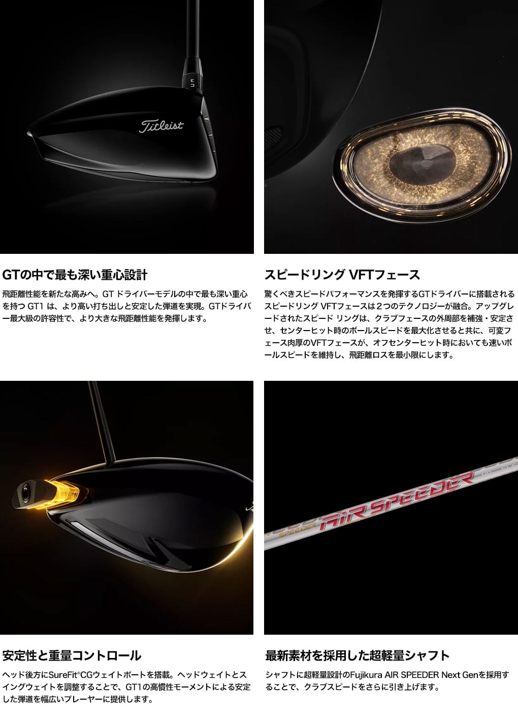 GT1 ドライバー 9.0度 AirSpeeder 40　sシャフト Amazon.co.jp: GT1ドライバー RH Air Spd 40 S 9.0 J : スポーツ