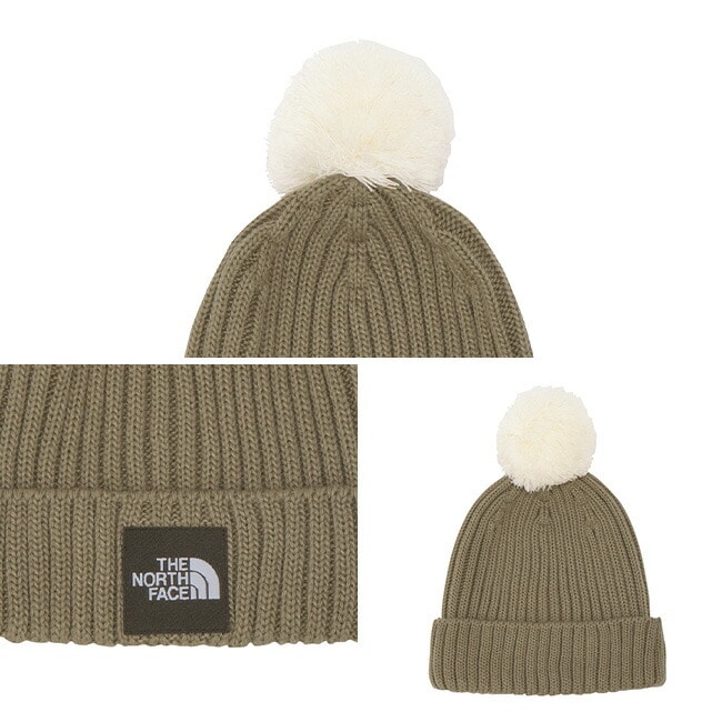 sacai × the north face ボンボンニット帽　カーキ sacai × the north face ボンボンニット帽 カーキ