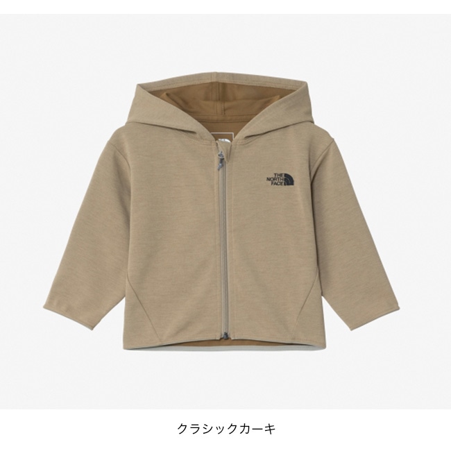 【値下げ】ザ ノースフェイス　ベビー　アウター　80  男女兼用　カーキ　秋冬 THE NORTH FACE ノースフェイス ブランケット ケープ 抱っこ紐