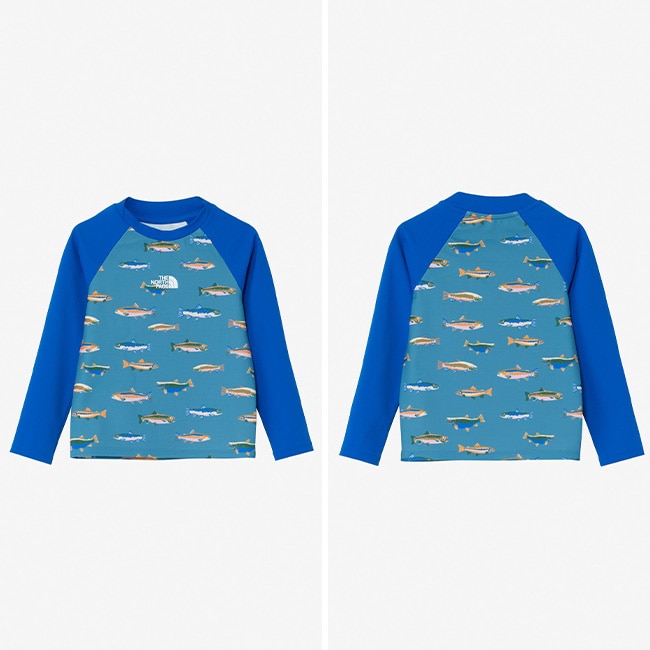 【超美品】The North Face 子ども用スキーウェア ブルーグレー100 超美品】The North Face 子ども用スキーウェア ブルーグレー100