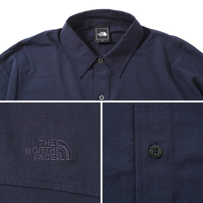 ノースフェイスArrowline ShirtアビエイターネイビーSサイズ 新品 ザ・ノース・フェイス THE NORTH FACE S/S Arrowline Shirt