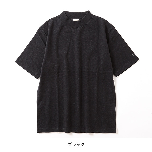 snow peak スノーピーク リサイクルコットンモックネックTシャツ