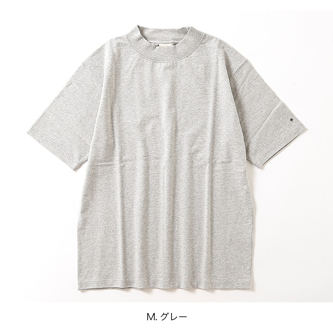 snow peak スノーピーク リサイクルコットンモックネックTシャツ