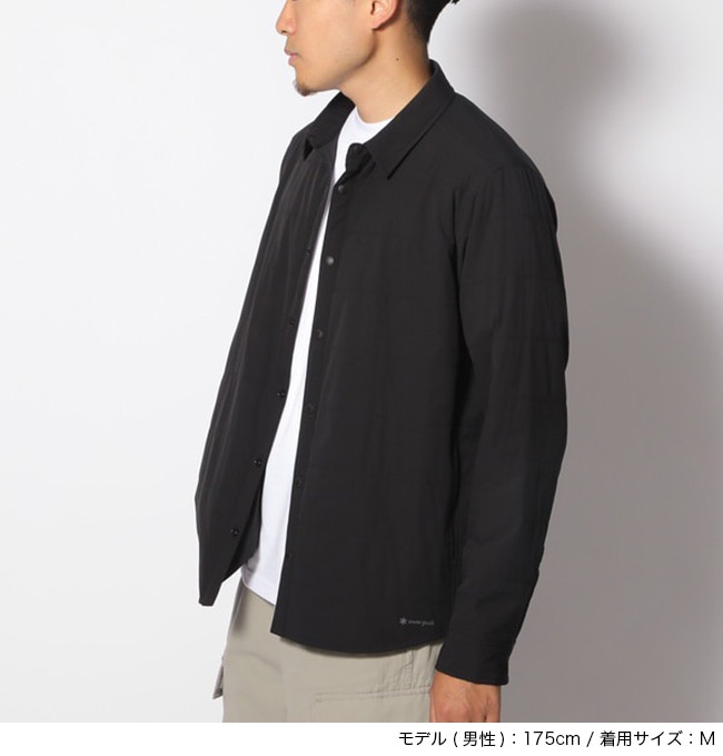 美品◎snowpeak スノーピーク フレキシブルインサレーションシャツ 黒 Flexible Insulated Shirt XL Black(SW-24AU00205BK