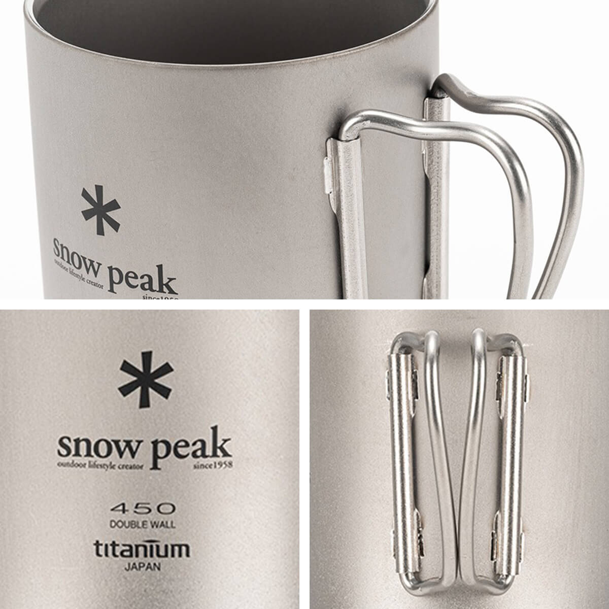 snow peak ダブルチタンマグカップ 450ml チタンダブルマグ 450(MG-153) | テーブルウェアの通販