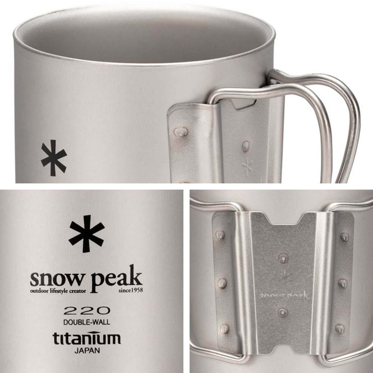 スノーピーク　チタンダブルマグ 300 フォールディングハンドル　2個セット新品 Snow Peak - 2個セット！チタンダブルマグ300フォールティング