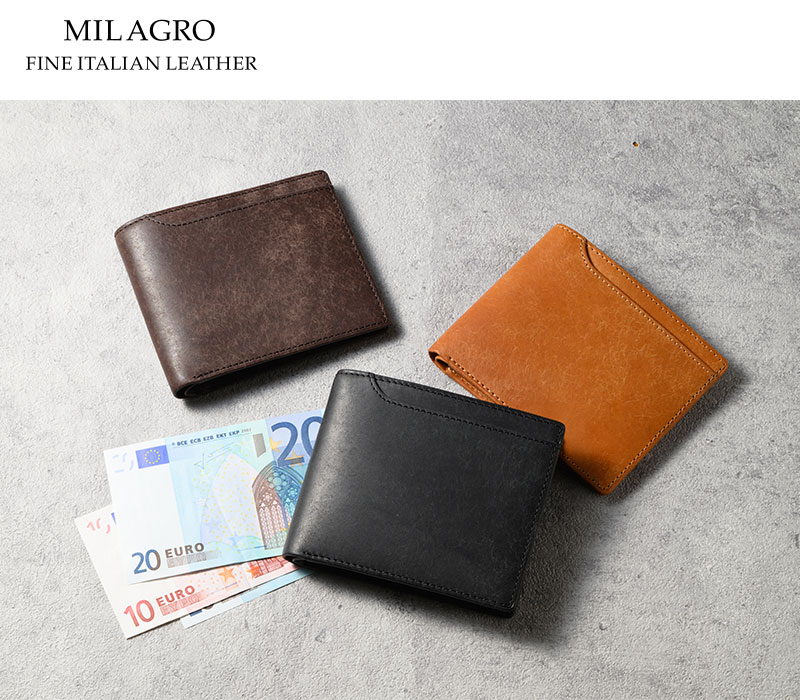 MILAGRO・イタリアンエイジングレザー・札入れ