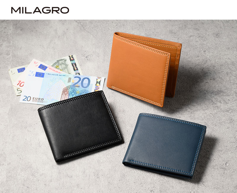 MILAGRO キップレザー・二つ折り札入れ