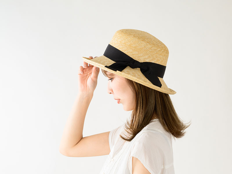田中帽子店 Lilly（リリー）麦わら エッジアップハット