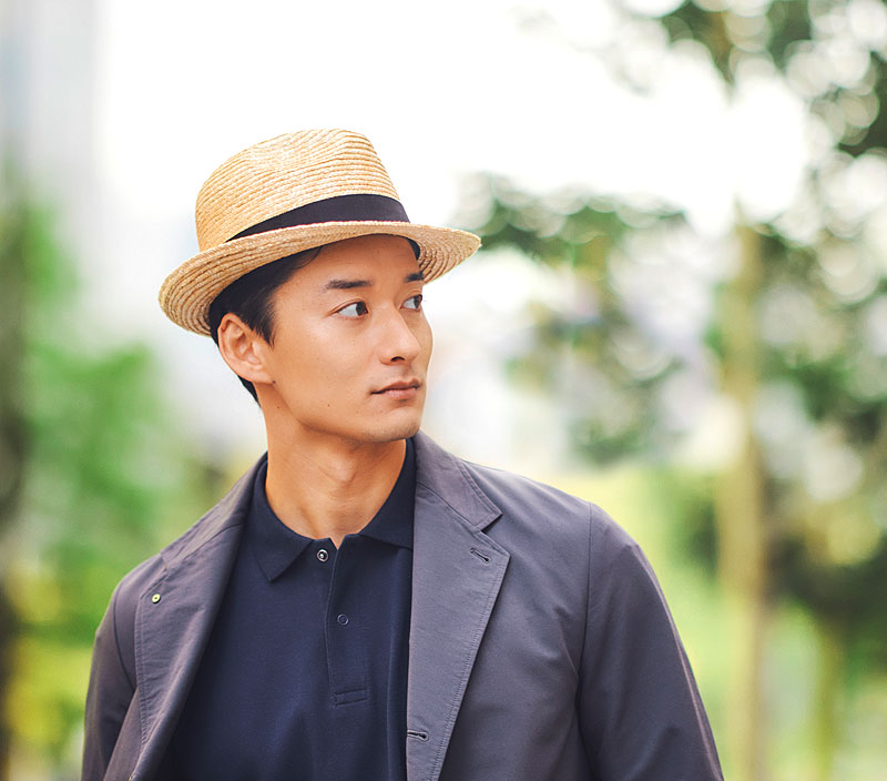 田中帽子店 Dino（ディーノ）麦わら 中折れハット
