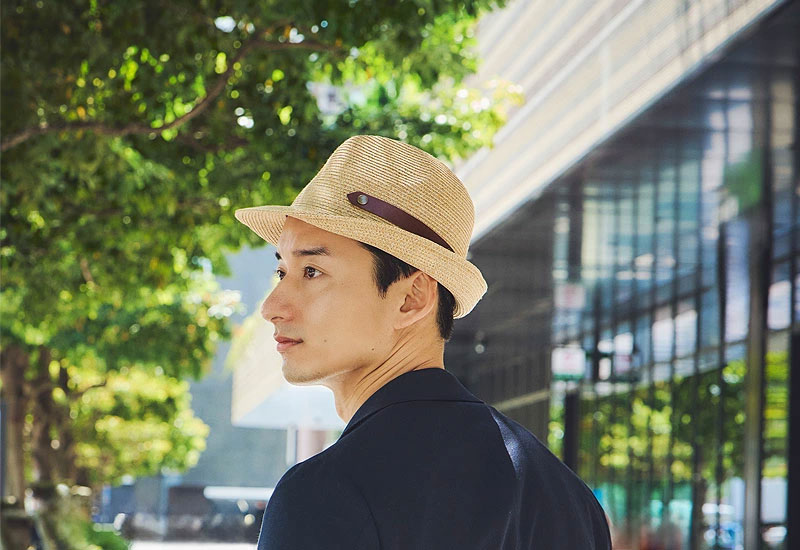 田中帽子店 Dion（ディオン）麻調ブレード・中折れハット