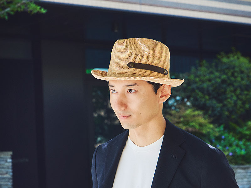 田中帽子店 Paulo2（ポーロ2）ラフィア 中折れ帽子