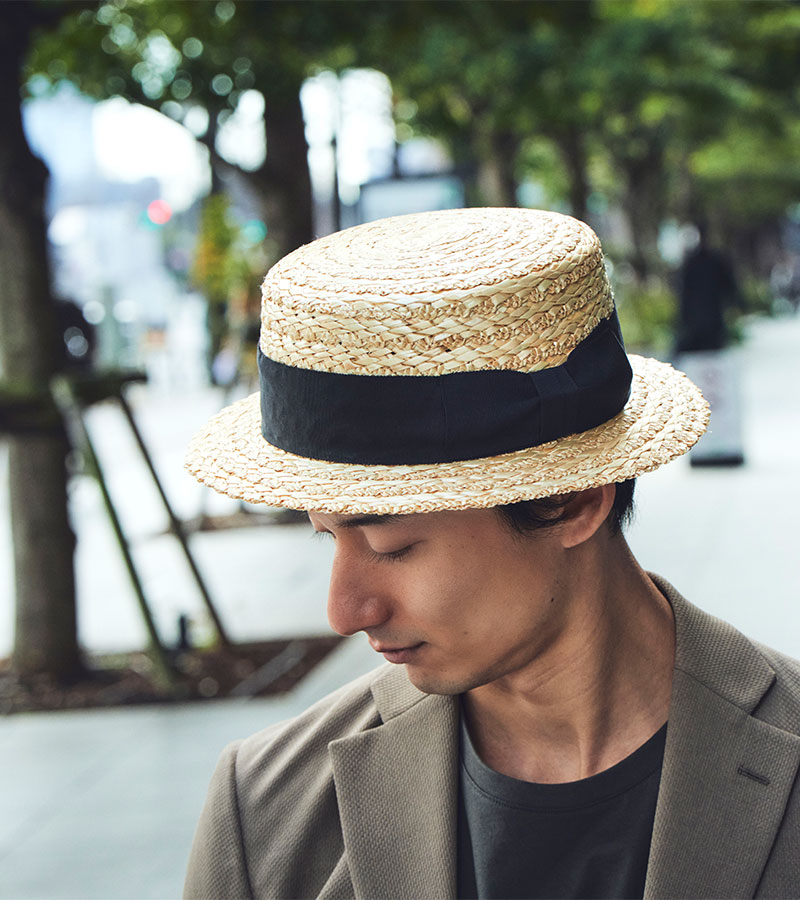 田中帽子店 Orge（オルジュ）花麦カンカン帽