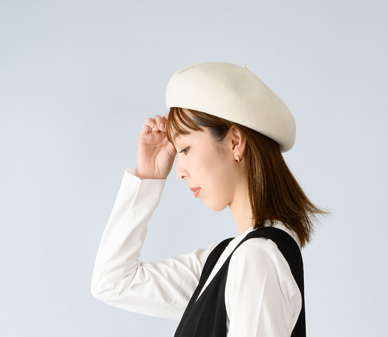 YOKOI BERET CANON（カノン） トークバスクベレー帽 