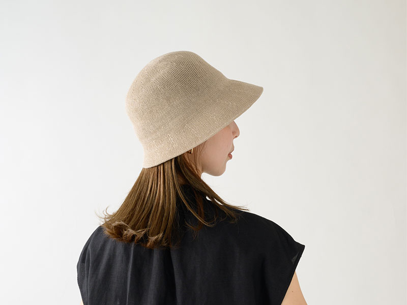 YOKOI BERET RINKA(リンカ) 麻混 ショートクロッシェ