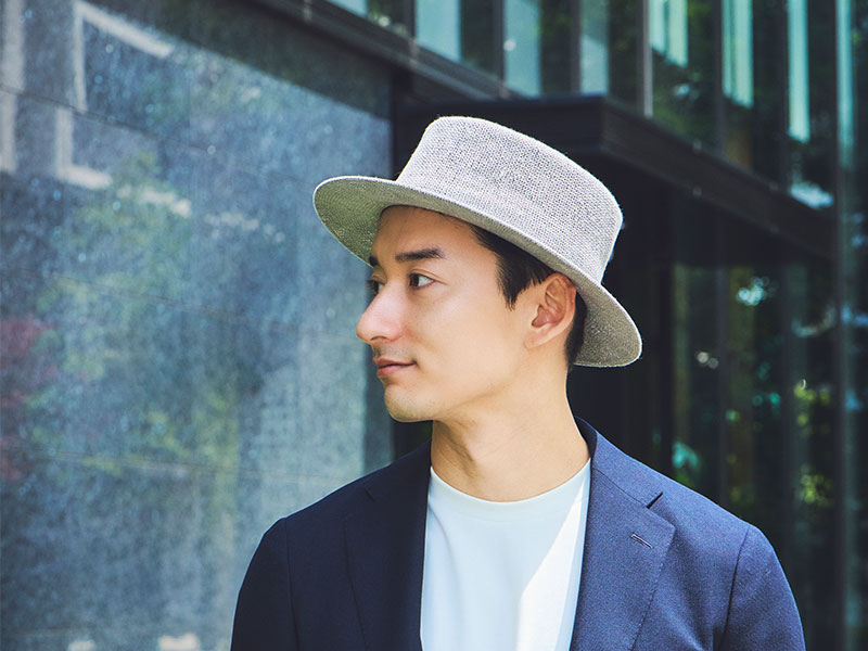 YOKOI BERET SUZUKA(スズカ) 麻混 カンカン帽