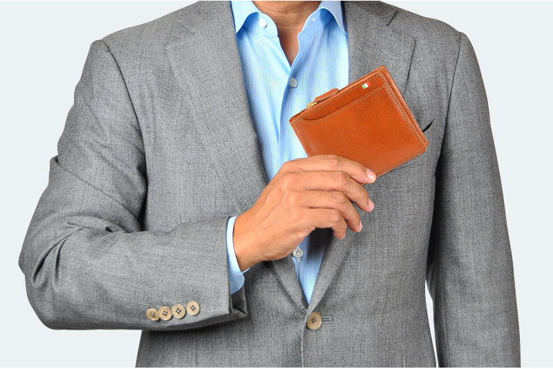 MILAGRO・イタリアンレザー23ポケット 2つ折り財布