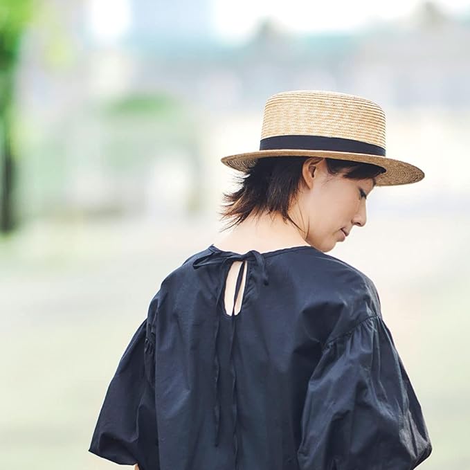 田中帽子店 Marin/f（マラン・フェム）麦わらカンカン帽