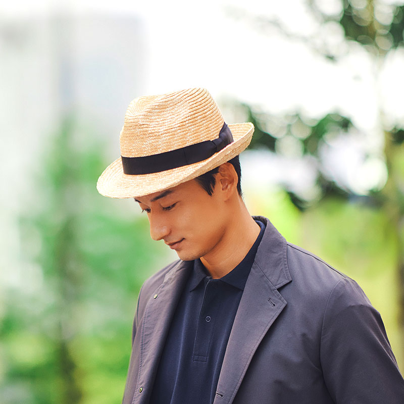 田中帽子店 Dino（ディーノ）麦わら 中折れハット