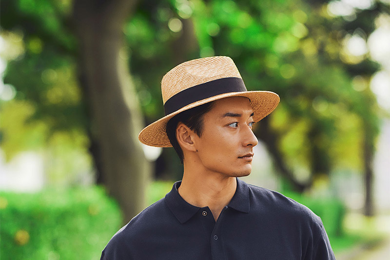 田中帽子店 Ralf（ラルフ）麦わら つば広中折れハット