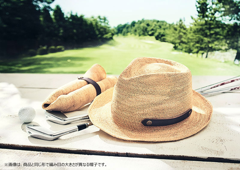 田中帽子店 Paulo2（ポーロ2）ラフィア 中折れ帽子