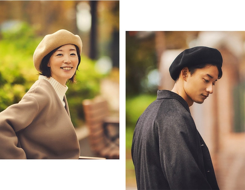 YOKOI BERET ANIS（アニス） ウール八角ビックベレー帽