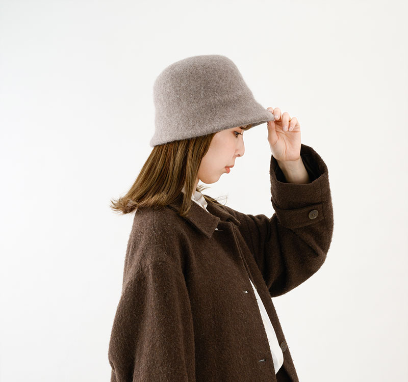 YOKOI BERET Berta（ベルタ） アンゴラ混 起毛クロッシェ 