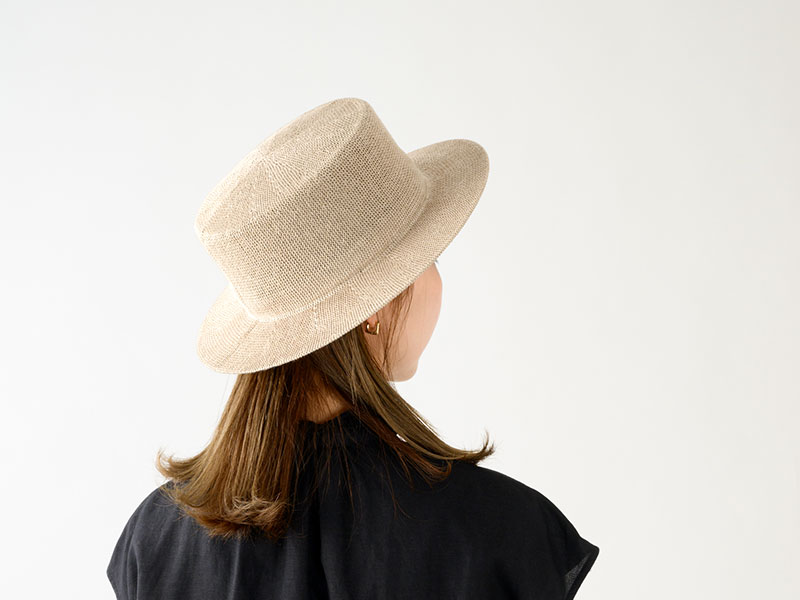 YOKOI BERET SUZUKA(スズカ) 麻混 カンカン帽